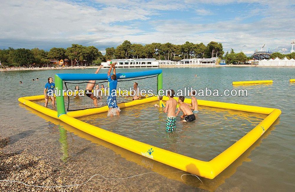 New arrival outdoor volleyball field commercial floating water sport inflatable volleyball court rental beach for sale