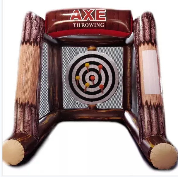 1 person adults and kids party rentals inflatable Axe throwing game for parties or events inflatable sports games