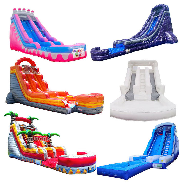 Hot sale commercial backyard outdoor jump house adult size 20 foot fun castle inflatable water slide business for kids