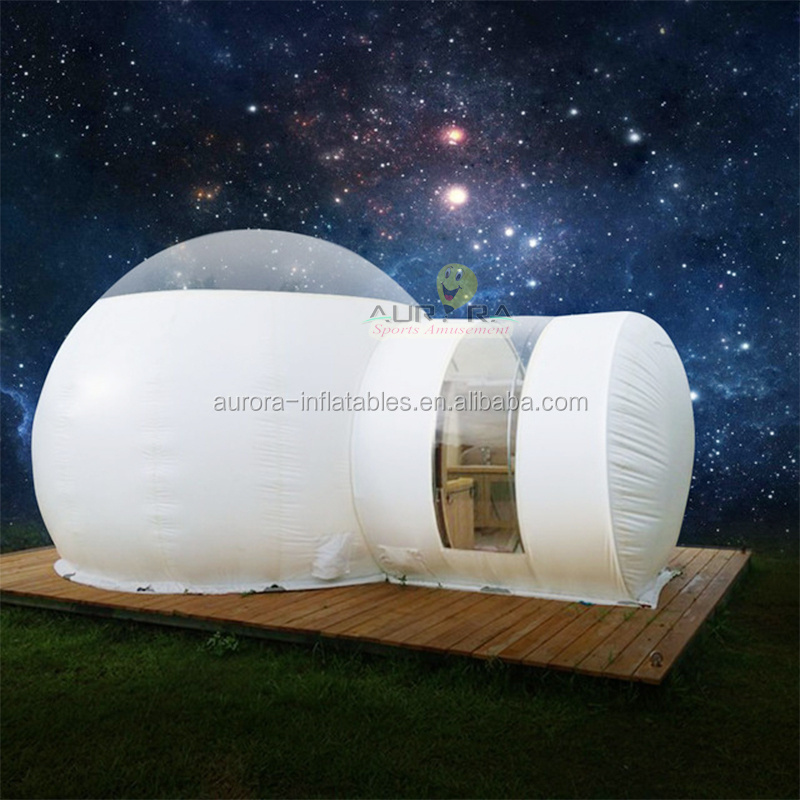 Factory transparent camping tent house outdoor Igloo hotel bubble tent  inflatable clear dome tent for camping