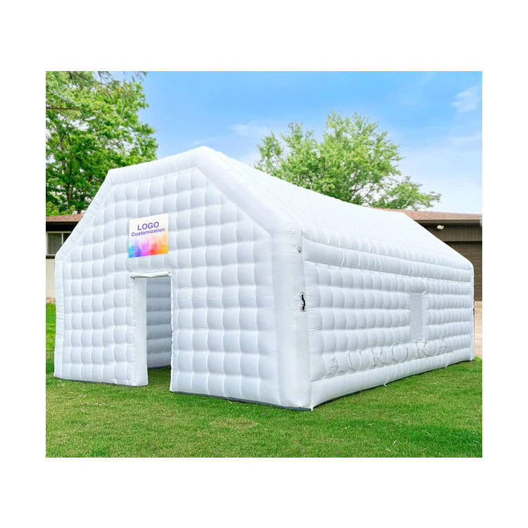 Commercial grade Black disco light mobile night club tent Inflatable Cube Party  indoor inflatable nightclub for party