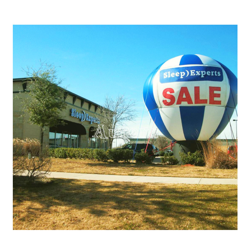 Cheap price amusement rides advertising inflatable hot air ground balloon