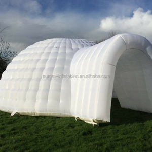 Hot sale Inflatable Igloo tent LED Light  Inflatable Dome Tent with Door for outdoor Party Advertising