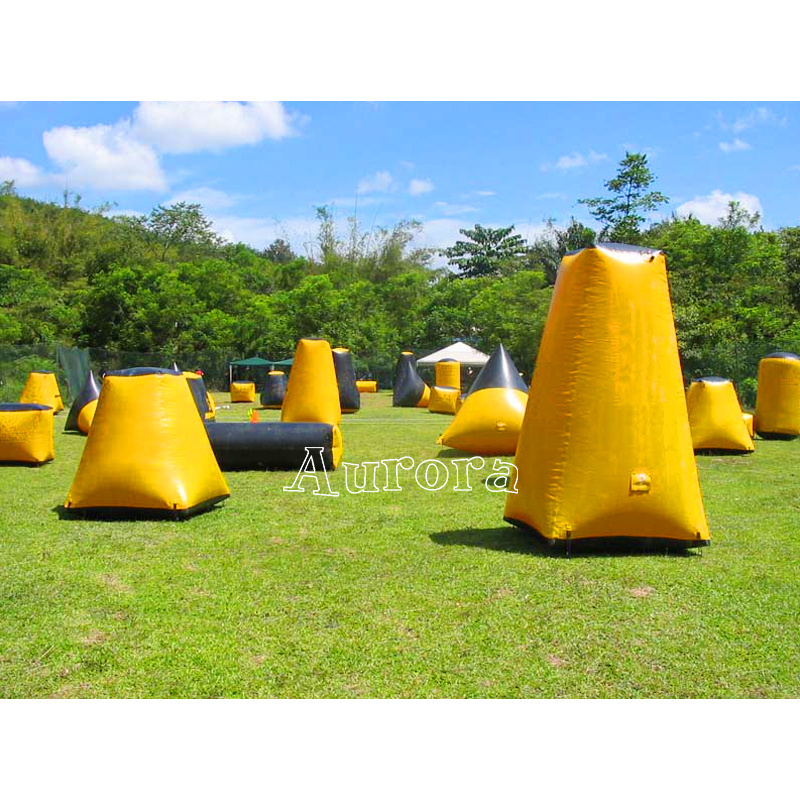 High quality inflatable speed ball bunker for adults inflatable bunkers paintball for rental