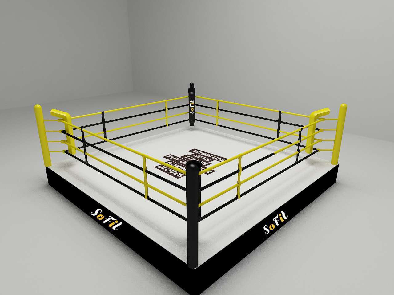 Factory price cheap adults small boxing ring  fitness equipment customize MMA cage boxing ring