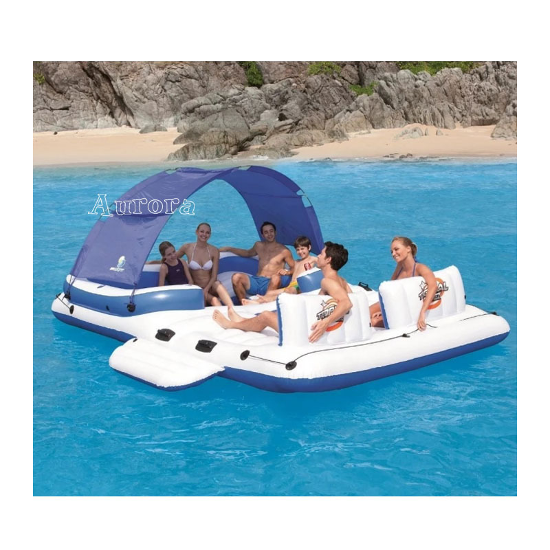 Inflatable Raft Pool Tropical Tahiti Ocean inflatable Floating Island for sale