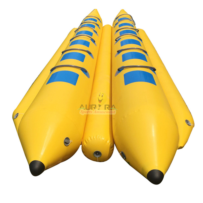 hot sale ten person double tube inflatable sea banana boat