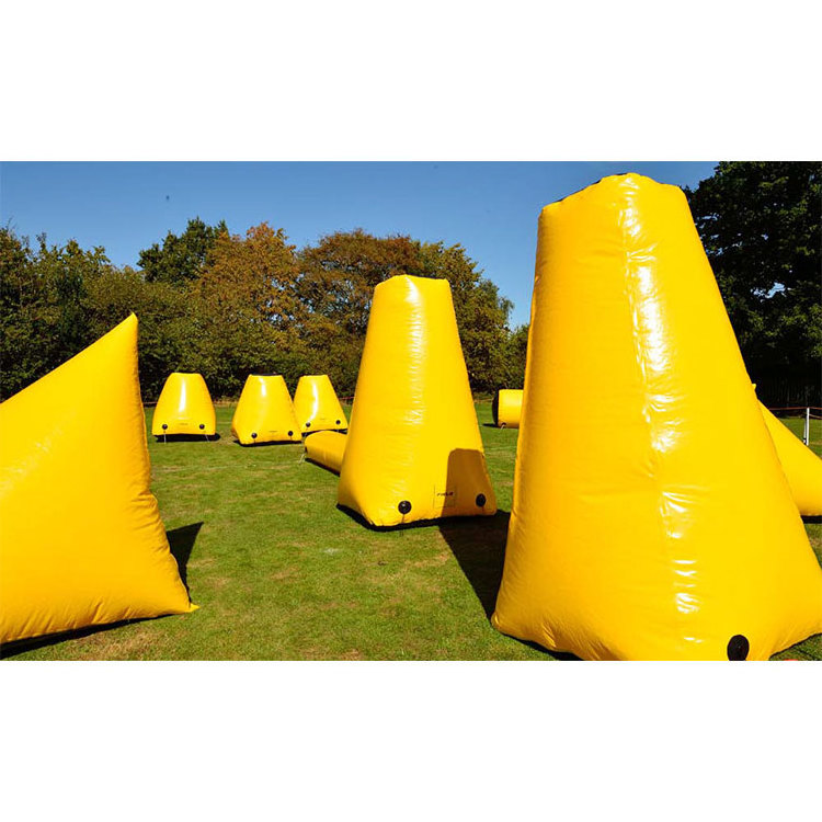 New arrival cheap outdoor sports interactive game giant obstacle outdoor inflatable paintball bunkers arena for rental on sale