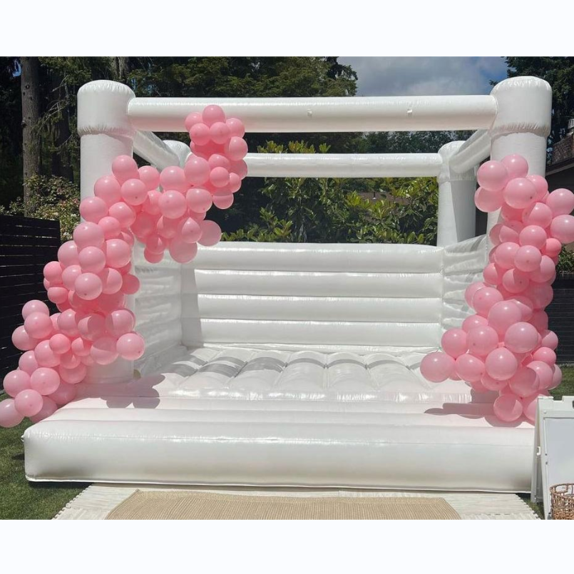 bounce house 8x8 inflatable mini white bouncy for kids party soft play indoor playground bounce house 13x13