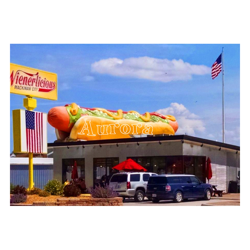 Factory customized inflatable food balloon Outdoor Advertising Inflatable hot dog model