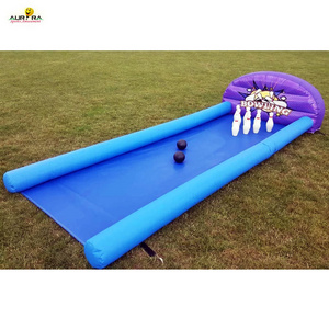 Inflatable bowling sport games Outdoor inflatable bowling lanes Inflatable bowling alley for kids and adults