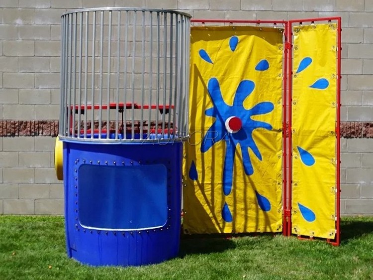 Hot selling Outdoor summer cheap inflatable dunk tank splash water sports game party carnival game easy safe dunker machine