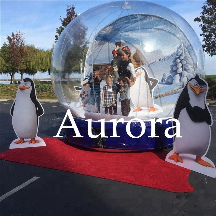 Snow globe inflatable costume christmas inflatable snow globe inflatable snow globe with tunel