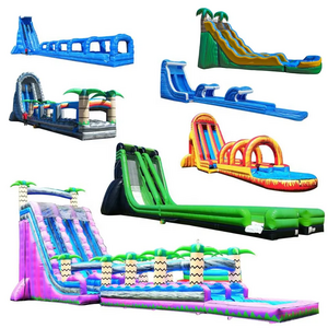 Hot sale commercial popular big 20 foot kids water park large inflatable water slide for sale for rental business for adults