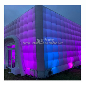 Hot sell Air Supported Structure advertising church inflatable cube tent large marquee event enclosure night club tent for party