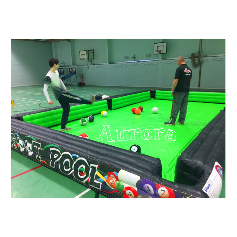 Nice quality Portable Inflatable Snooker Soccer Pool Table For Sale