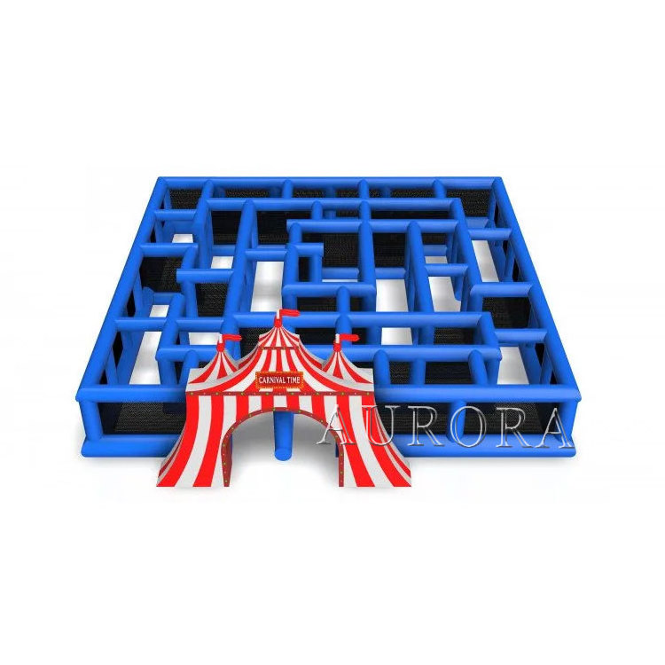 New design inflatable Halloween maze haunted house popular 40x40 ft Carnival Maze for sale xl inflatable maze Escape room