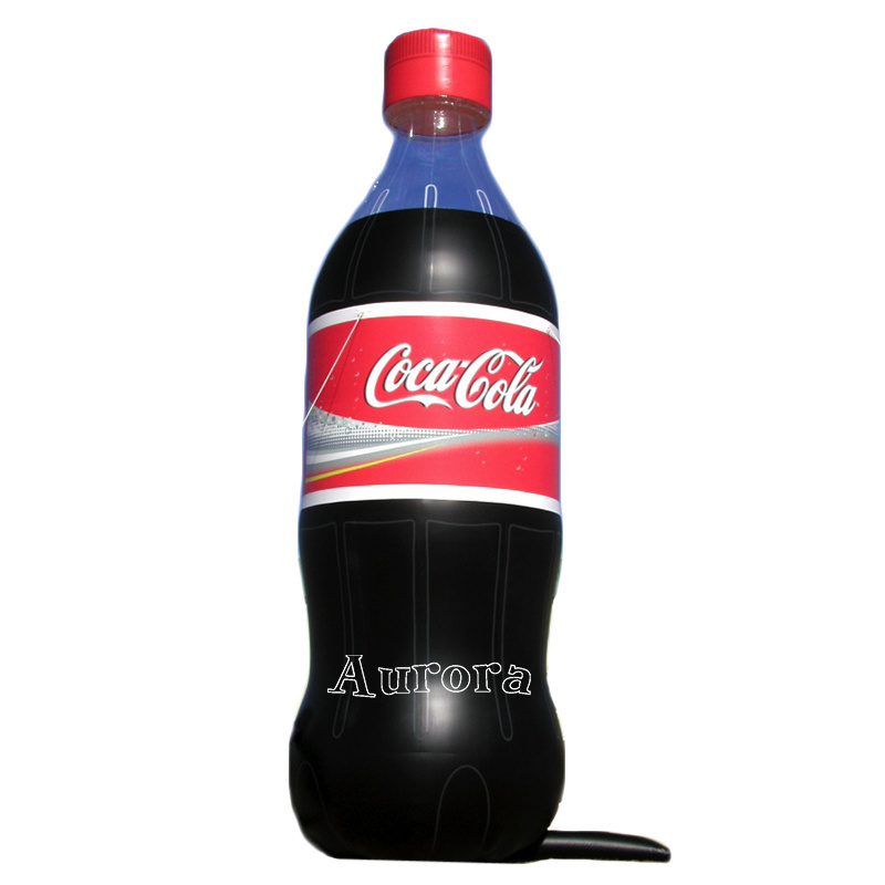 Custom Outdoor Blow Up Coke Can inflatable Beer Drink Bottle  for sales promotion event