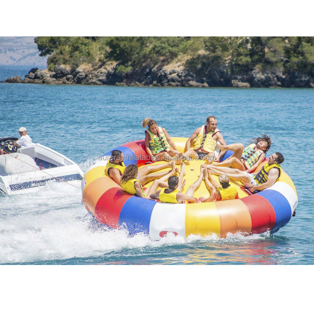 Funny Inflatable Rocking Saturn summer other water play equipment toys for lake and ocean