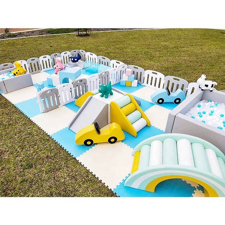 New style Factory Soft play climbers playground equipment indoor soft play round ball pit with slide soft play equipment