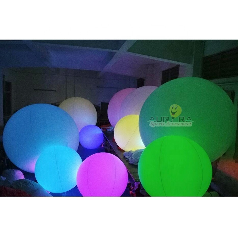 Led lights ceiling hanging decoration inflatable globe balloon ball Inflatable LED planet balloons for hanging