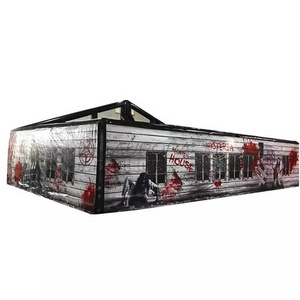 inflatable Halloween maze haunted house popular Zombie design for sale inflatable obstacle course Escape room