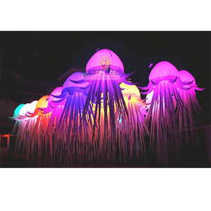 led Lighting Inflatable Octopus Models Giant Inflatable LED Hang Jellyfish for Party ceiling