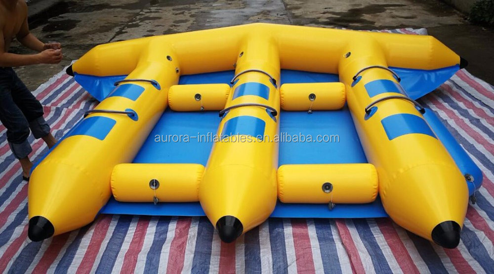 Crazy Design Inflatable Fly Fish Banana Boat Inflatable Flying Fish Towable for Water Sea Sport