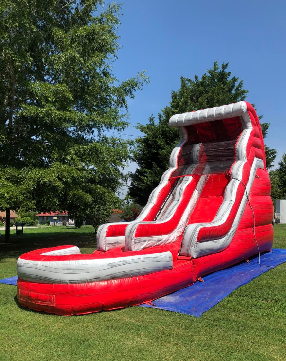 New design Commercial kids slip pool jumping castle  waterslide bouncer combos double slide flat adult inflatable water slide