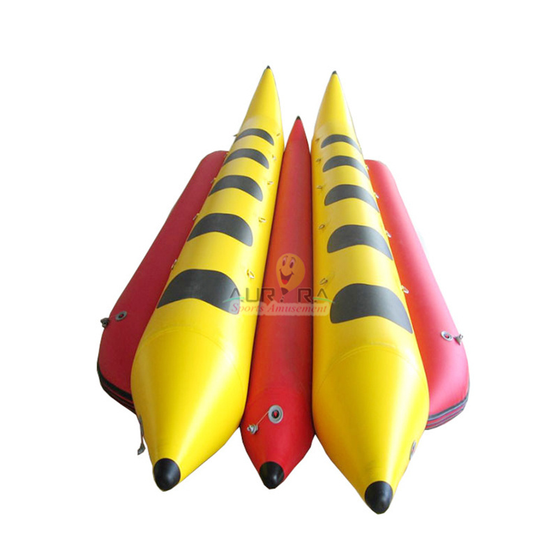 hot sale ten person double tube inflatable sea banana boat