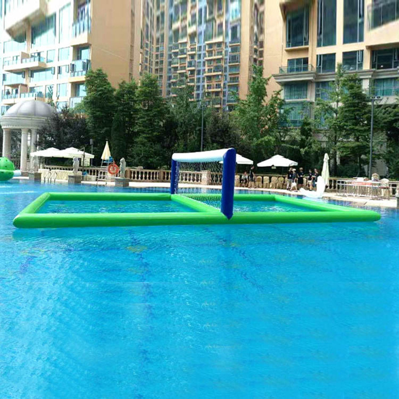 Outdoor Inflatable water beach volleyball court as Float Water sport volleyball game for sale