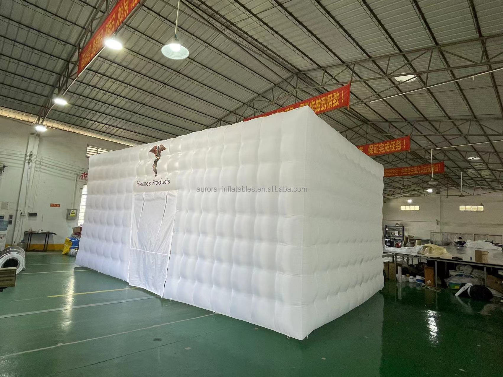 Blow up inflatable tent inflatable cube party nightclub tent for party inflatable tent with led light