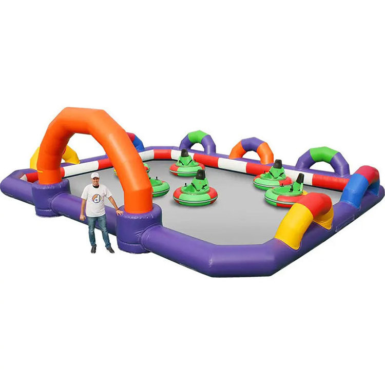 Hot sale outdoor large inflatable bumper car arena for adults commercial inflatable bumper car arena