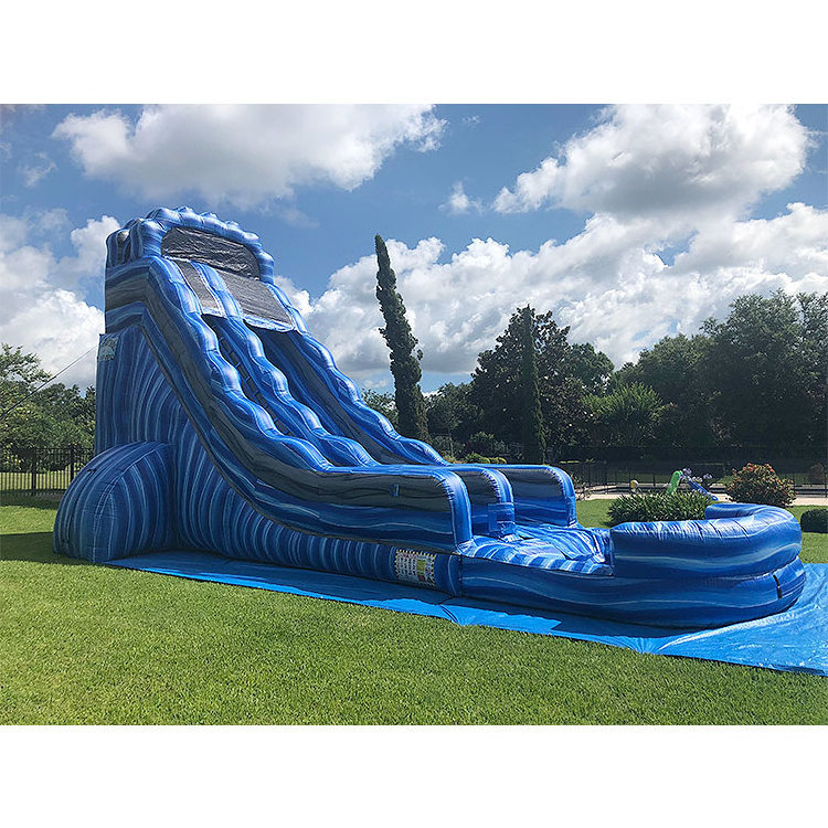 Hot sale commercial backyard outdoor jump house adult size 20 foot fun castle inflatable water slide business for kids