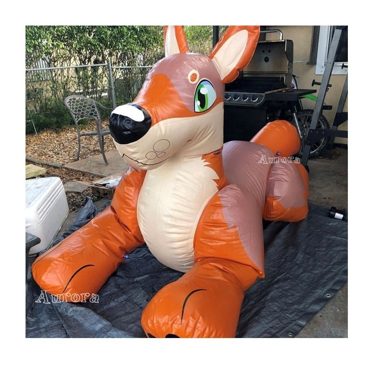 2021 New design Lovely Inflatable Husky Dog Animal Cartoon Inflatable Husky model for indoor decoration