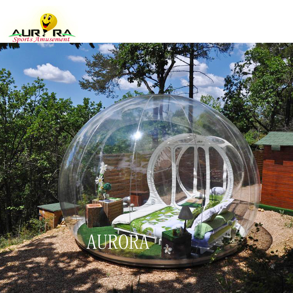 Luxe Adventure inflatable Bubble Hotel Outdoor Sleeping Tent Clear Bubble lodge Inflatable camping Transparent Igloo Dome Cabin