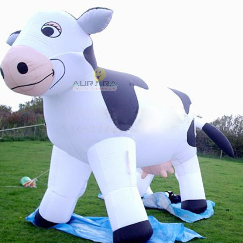 attractive advertising giant inflatable cow advertising promotion inflatable model of big milk cow