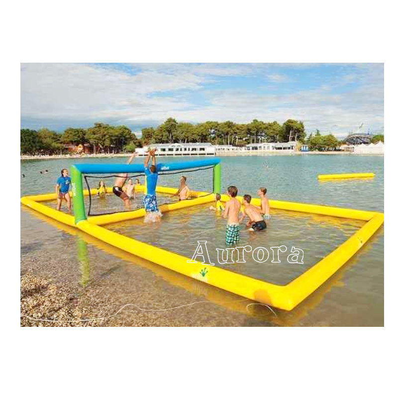 Custom Size Inflatable Volleyball Pool Inflatable Water Volleyball Inflatable Volleyball Court Rental For Sale