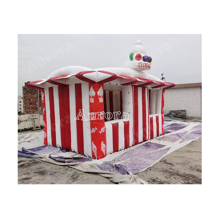 Beautiful Inflatable Kiosk Event Candy Ice Cream Booth Inflatable Tent for Promotion