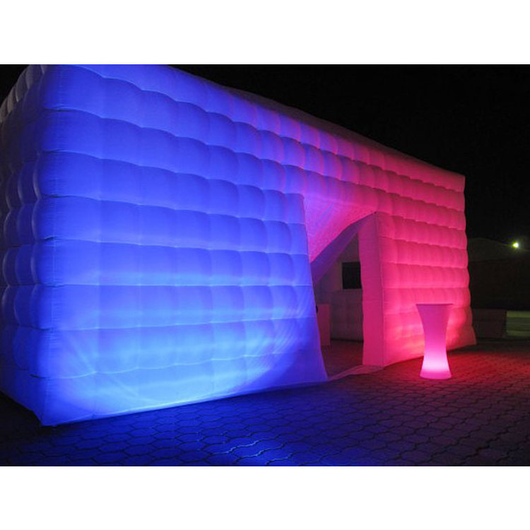 Blow up inflatable tent inflatable cube party nightclub tent for party inflatable tent with led light