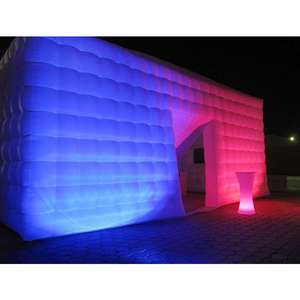 Blow up inflatable tent inflatable cube party nightclub tent for party inflatable tent with led light