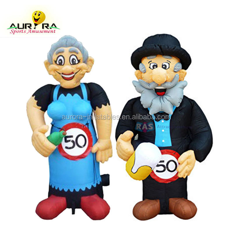 Customized Inflatable football player model  Inflatable Bubba Player figure inflatable hockey player for advertising