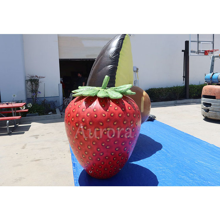 Advertising inflatable fruit balls, giant inflatable raspberries strawberry,Lemon, avocado