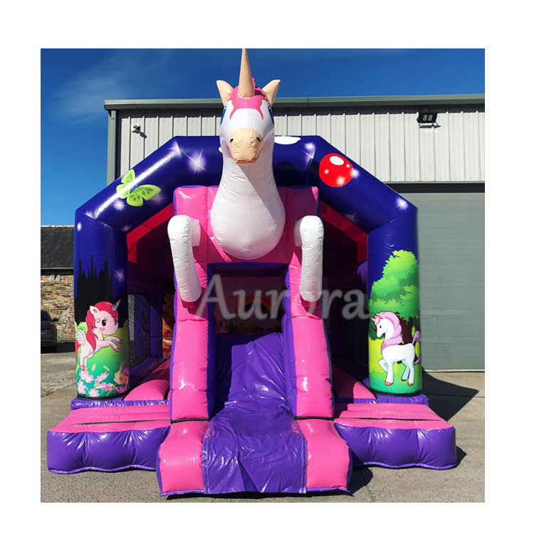 Commercial jumping castles sale inflatable bouncy castle with water slide kids bounce house inflatable unicorn combo slide