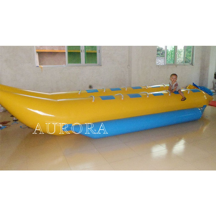 Kids hand boating  inflatable water sport game inflatable banana boat  Family Friendly Pedal Boat  for sale