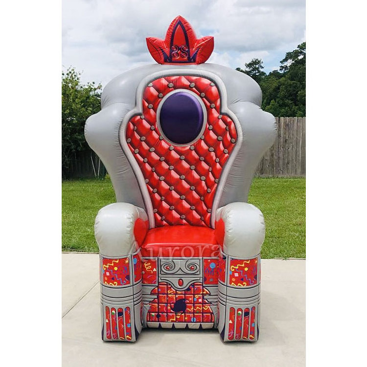 Popular inflatable sofa furniture custom outdoor inflatable king throne chair Inflatable Throne Chair