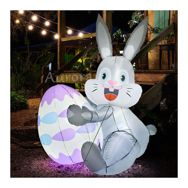 decoration festive jumbo inflatable  easter eggs outdoor  inflatable decoration rabbit for sale