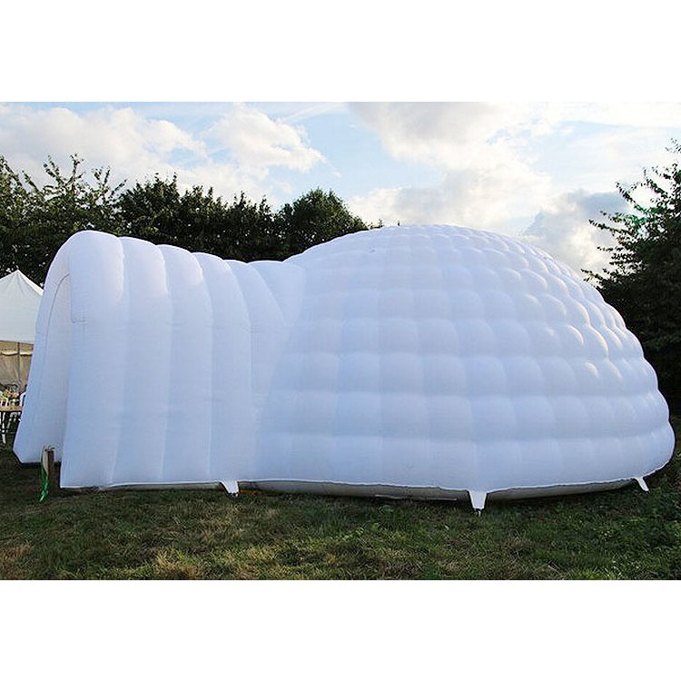 Commercial Inflatable Tunnel Tent Customized White Giant Inflatable Igloo Dome Tent inflatable igloo tent for rental