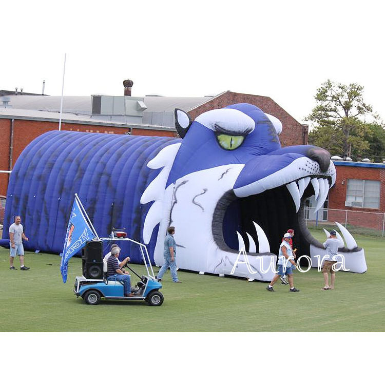 Outdoor Giant Supper Inflatable Helmet Tent Football Inflatable Helmet Tunnel For Sport Game