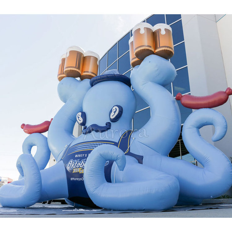 hot sales advertising inflatables soccer Customized advertising inflatable pvc advertising inflatable octopus model